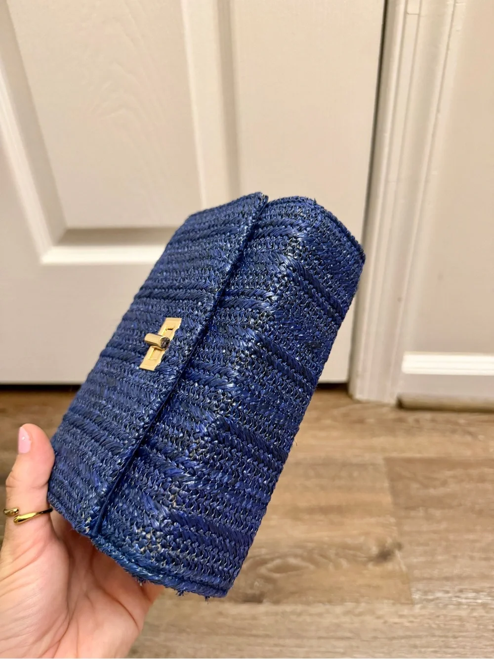 Shiraleah Marisol Woven Mini Bag in Navy Blue
